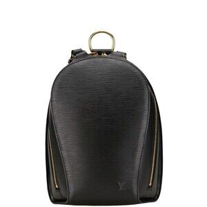 Louis Vuitton Epi Mabillon Backpack Noir Black Leather